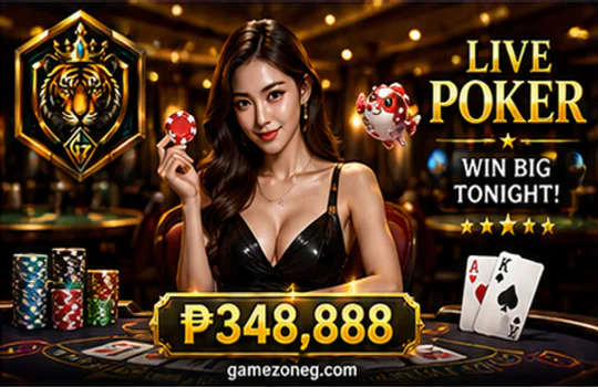 GAMEZONE live casino lobby with dealer table, timer and visible limits
