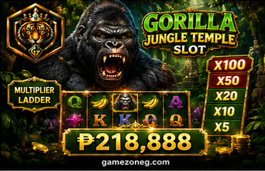 gamezone bet game feature round with GAMEZONE reels and counters